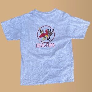 Vintage 90s Devil Pups United States Marine Corps T-Shirt